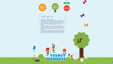 Wordpress theme za teensywonders.co.uk